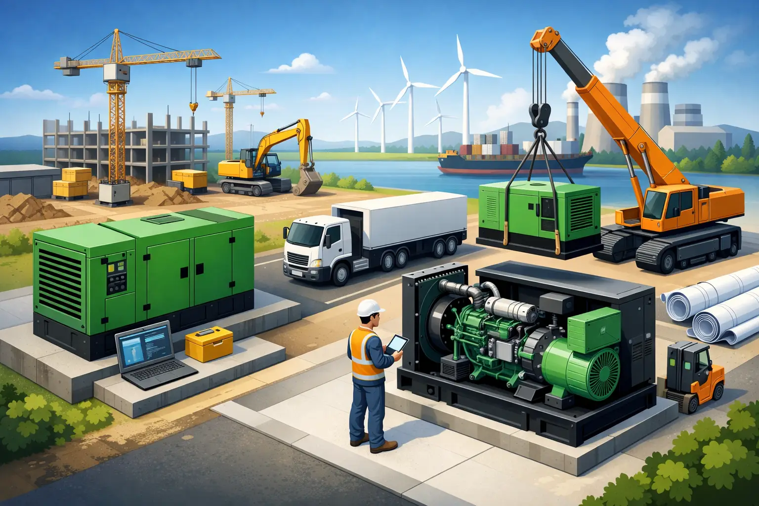 How Industrial Generator Dealers Keep Projects Moving
