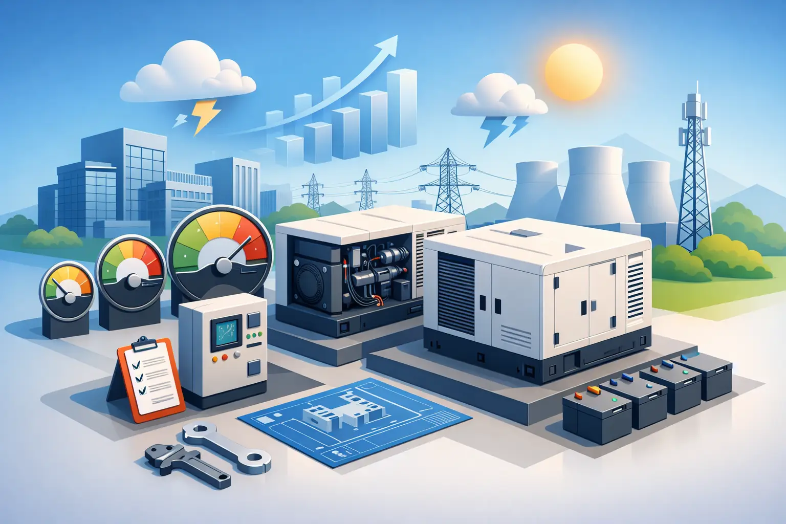 How to Size Commercial Generators for Reliable Uptime